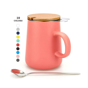 Faible QUANTITÉ MINIMALE DE COMMANDE Personnalisé Logo Couleur Fabrication Professionnelle <span class=keywords><strong>Café</strong></span> Thé Infuser Tasses En Acier Inoxydable Avec Poignée - Product Image 1