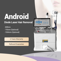 Quatre types de tailles de spot Trois 3 longueurs d'onde 808 nm Professionnel 808 Diode Laser Épilation au laser