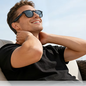 Lunettes intelligentes X01ultra AI avec étui <span class=keywords><strong>de</strong></span> chargement, enregistrement vidéo 1200P, traduction en temps réel, lecture <span class=keywords><strong>de</strong></span> musique et appels Bluetooth - Product Image 1