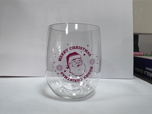 <span class=keywords><strong>Verre</strong></span> <span class=keywords><strong>à</strong></span> <span class=keywords><strong>vin</strong></span> sans pied en <span class=keywords><strong>plastique</strong></span> transparent incassable de 12 oz et 16 oz, personnalisé avec logo, pour fêtes, vente en gros - Product Image 3