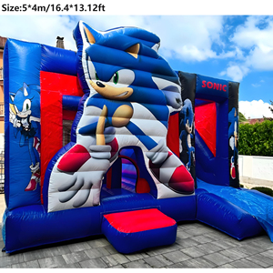 Castillo Inflable de PVC con Dibujos Animados para Alquiler de Fiestas, Trampolín Saltador para Niños, Combo de Casa Inflable para Niños - Product Image 4