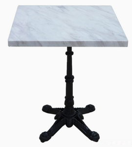 Mesa Redonda Cuadrada de Mármol para Exteriores, Mesa de Comedor para Cafetería y <span class=keywords><strong>Restaurante</strong></span>, Mesa de Café de Aluminio de Alta Calidad para Exteriores para Restaurantes - Product Image 3