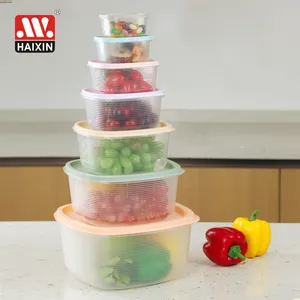 Keuken Aangepaste Koelkast Premium Kwaliteit Groente Fruit Graan Opslag Crisper Box Doorzichtige Plastic Voedsel Serveercontainers