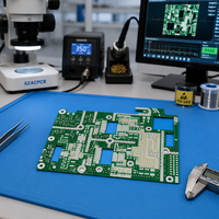 Fabrication de circuits imprimés (PCB) RF micro-ondes haute fréquence personnalisés SZACPCB, 12 couches 3-Stackup et 6 couches 2-Stackup pour la communication radar 5G