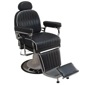 2024 Beauty Reclining New design Vintage Hairdressing Shop Furniture Hair Hydraulic Salon Styling Barber Chair For Men Modern