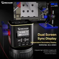 Caméra industrielle 4K MECHANIC OFFICIALAction 2 Pro avec multimètre à double affichage pour la réparation de cartes mères de téléphones portables, outils de réparation de téléphones mobiles