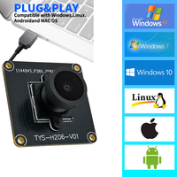 Módulo de Cámara USB OV2735 de Bajo Consumo, 2 Megapíxeles, 1080P CMOS, Mini Placa de Cámara con Lente Gran Angular para Sistemas Integrados e IoT