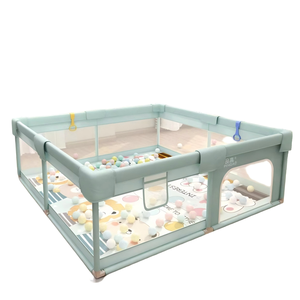Box per Bambini Moderno 1.5*1.8m, Barriera di Sicurezza per Interni, Recinzione di Sicurezza per Bambini Stile Parco Divertimenti - Product Image 1