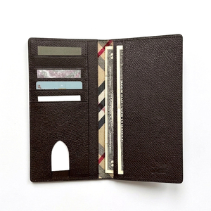 Korean Genuine Cowhide Leather MA10 Slim Long <b>Wallet</b> <b>Mens</b> Business Long Purse Premium Leather Design <b>for</b> Suit Pocket Carry - Product Image 5