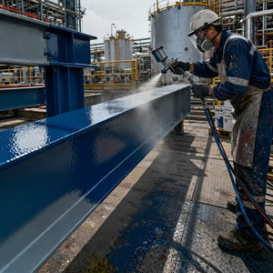 ซื้อระบบเคลือบโพลียูรีเทนสำหรับงานอุตสาหกรรม  สารเคลือบพื้น PU กันน้ำ ทนสารเคมี สำหรับปูพื้น - Product Image 4