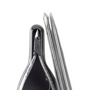 Kit de manucure et pédicure en acier inoxydable : coupe-ongles, lime à pieds, lime à cuticules, outils de toilettage professionnels - Product Image 4