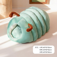 Sac de couchage Caterpillar pour chat et chien, lit d'hiver chaud et durable en polyester