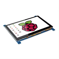 Affichage HMI 7 pouces IPS TFT écran LCD moniteur 1024*600 résolution HD-MI écran tactile capacitif pour Raspberry Pi