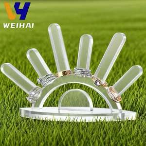 Mignon mauvais œil acrylique bijoux présentoir-anneau support organisateur pour collier boucles d'oreilles Boho décor à la maison - Product Image 3