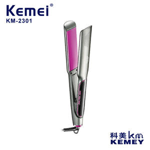 Plancha de Pelo Komei KM-2301 con Calentamiento PTC Seguro, Iones Negativos y Ajuste de Temperatura, Color Gris - Product Image 4