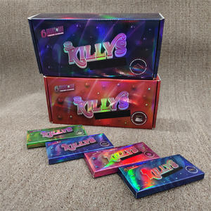 กล่องกระดาษบรรจุภัณฑ์ช็อกโกแลตแบบกำหนดเอง กล่องกระดาษฟอยล์โฮโลแกรมลายการ์ตูน ช็อกโกแลตเห็ดกัมมี่แบบกินได้ กล่องของขวัญสำหรับเด็ก - Product Image 2