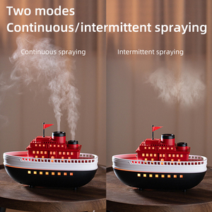 Difusor ultrasónico inteligente de fragancia de barco de vapor de lujo de nuevo diseño, difusor de Aroma humidificador de aire de barco Titanic de 300ml - Product Image 3