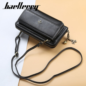Baellerry Women's Wallet Pu Leather Clutch Bag With Chain Crossbody Phone Bag Solid Color Everyday Use - Product Image 4