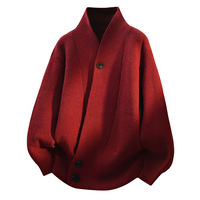 Grenzüberschreitender Außenhandel Old-Money-Stil Neuer Herbst/Winter Herren Acryl Atmungsaktiver Pullover Strickjacke Standard Lässig Locker Sitzend