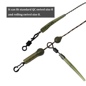 Karpervissen Accessoires Anti Wirwar Mouw <span class=keywords><strong>Mini</strong></span> Rubberen Karper Vissen Rigs Maken Verbinding Met Haak Terminal Tackle - Product Image 6