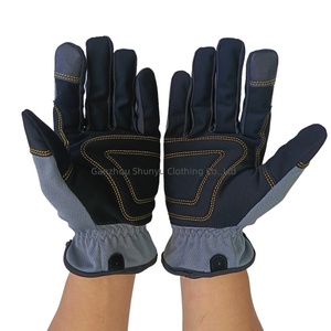 Gants de travail pour hommes Shunyu, en polyester/cuir synthétique, compatibles écrans tactiles, flexibles et durables pour la construction, la mécanique et l'entrepôt - Product Image 4