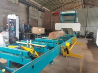 Scie à bois robuste ZZCHRYSO, machine à couper les gros bûches, scierie à bande horizontale portable
