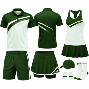 Uniforme de tennis personnalisé pour équipe adulte professionnelle avec logos, noms et numéros personnalisés, respirant, 100% polyester, qualité supérieure - Product Image 1