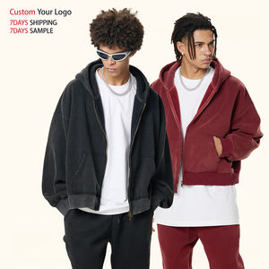 Sudadera con Capucha Personalizada, Bordada, Ecológica, Cortavientos, de Invierno, con Cierre, Diseño de Alta Calidad, 100% Algodón para Hombre - Product Image 1