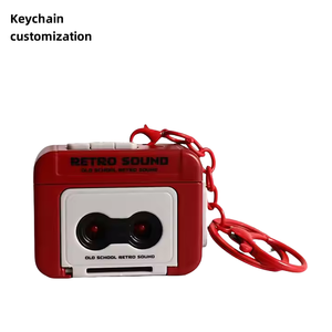 Móc khóa nhựa sáng tạo kiểu retro, máy ghi âm băng nhỏ, mặt dây chuyền phổ biến, đồ trang trí túi xách, quà tặng nhỏ, bán buôn, hộp quà bất ngờ - Product Image 1