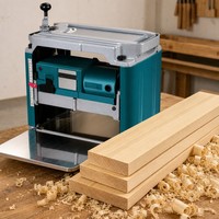 Mesin Planer Ketebalan Kayu 2000W Efisien 310mm dengan Pisau Helikal Lurus untuk Pengerjaan Kayu Presisi