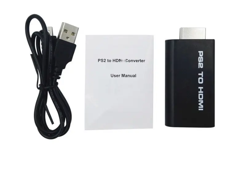 2023 подходит для переходника PS2 в HD MI Разъем конвертер Выход видео аудио игры для Play station 2 в HD MI адаптер конвертер