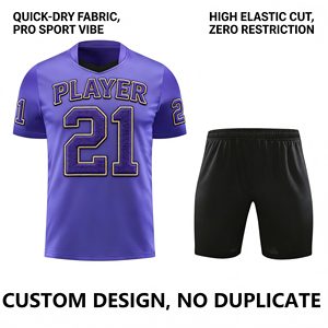 カスタム熱転写レトロメンズサッカーユニフォームセットOEMサービスロゴ速乾性半袖サッカークラブ大人用 - Product Image 2