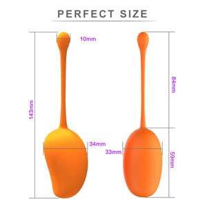 Bolas <span class=keywords><strong>vaginales</strong></span> Ben Wa para ejercitar los músculos pélvicos, Juguetes sexuales para mujeres, vibrador, forma de Mango, 3 uds. - Product Image 2