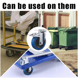 ล้อเลื่อนอุตสาหกรรม VIMA Professional ขนาด 4 5 6 <span class=keywords><strong>8</strong></span> นิ้ว แบบมีเบรก ล้อหมุนได้ รับน้ำหนักมาก ทำจากยาง - Product Image 2