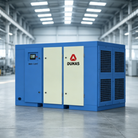 Compresseur d'air à vis bi-étagé lubrifié de 132 kW avec bloc compresseur et moteur pour ligne d'assemblage industrielle