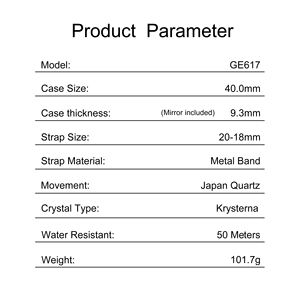 Reloj confiable de cuarzo Vintage para mujer, reloj resistente al agua de alta personalización de la marca de Taiwán - Product Image 4