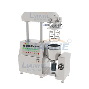 Industrial Cream Mixer Homogenizer Vacuum Homogenizing Emulsification Machine Vacuum Emulsifier for Cosmetic