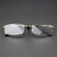 Nouvelles lunettes de lecture unisexes vintage ultra-légères sans monture, à verres correcteurs anti-lumière bleue, pour presbytie