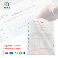 Ramette de papier autocopiant A4 Kingcolor NCR pour impression continue sur ordinateur, carnets de reçus autocopiants