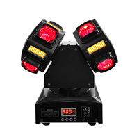 120W RGBW 4-in-1 Moving Light Bühnenbeleuchtung Zweiköpfige LED Goldene Leuchte DMX512-gesteuert für Disco Nachtclub Konzert Event