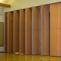 Cloison Modulaire Pliable à Commande Manuelle, Mur Acoustique Mobile, Design Moderne, Cadre en Aluminium Mélaminé, Restaurant, Salle de Sport
