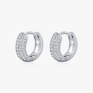 <span class=keywords><strong>Cerchio</strong></span> di lusso con fibbia dell'orecchio <span class=keywords><strong>925</strong></span> in <span class=keywords><strong>argento</strong></span> Sterling scintillante 0,46ct VVS1 chiarezza Moissanite <span class=keywords><strong>orecchini</strong></span> a <span class=keywords><strong>cerchio</strong></span> per donna alta gioielleria - Product Image 1