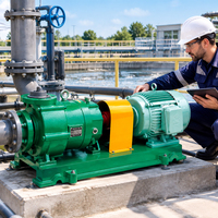 Pompe à entraînement magnétique sans joint à bride en acier inoxydable SS304 SS316L pour le transfert de liquides chimiques et la circulation dans les systèmes de tuyauterie industriels