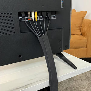 ปลอกสายเคเบิลนีโอพรีน<span class=keywords><strong>2</strong></span>แพ็กสำหรับจัดการสายทีวีโต๊ะคอมพิวเตอร์ - Product Image 4