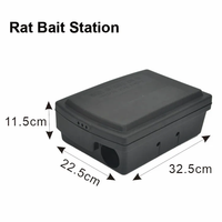 Boîte d'appâtage professionnelle pour rats, de qualité durable, pour extérieur, accessoire en plastique écologique pour une lutte efficace contre les rongeurs