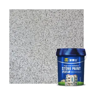 Os fabricantes dirigem as vendas de uma variedade de cores de pintura natural de pedra exterior resistente às intempéries