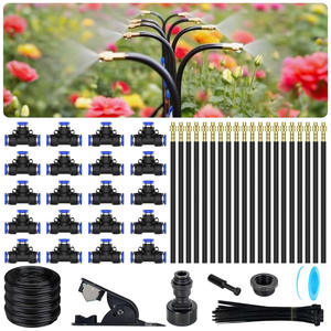 Système d'arrosage automatique de jardin, ensemble de micro-asperseurs de 8 mm avec raccords rapides pour plantes et fleurs d'extérieur - Product Image 1