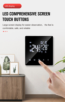 Termostato WiFi Inteligente K2M, Controlador de Temperatura para Calefacción por Suelo Radiante, Compatible con Tuya Smart Home y Alexa, Interruptor de Calefacción Programable