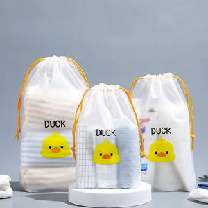 Bolsa de cordón impermeable al por mayor personalizada <span class=keywords><strong>para</strong></span> almacenamiento de viaje bolsas de plástico con cordón - Product Image 1