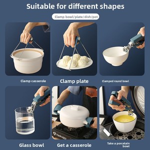 Multi-Functional Anti-Scalding <b>Clip</b> for Bowl Plate Casserole Steaming Dish Kitchen Household Plate Lifter Spoon Rests Pot <b>Clips</b> - Product Image 4